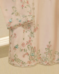 3 Piece- Pure  Sheesha Silk Embroidered Suit S115752