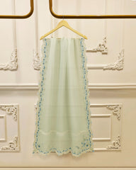 3 Piece- Pure  Sheesha Silk Embroidered Suit S115768
