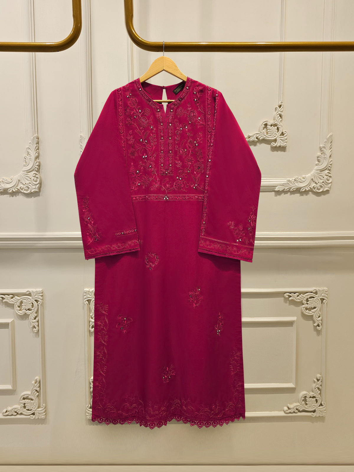 2 Piece - Embroidered Cambric Suit S114394