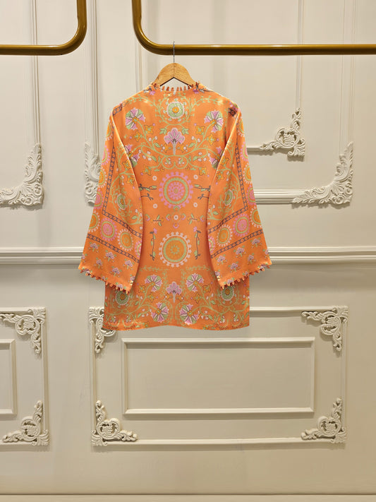 Digital Printed Silk Shirt S100434