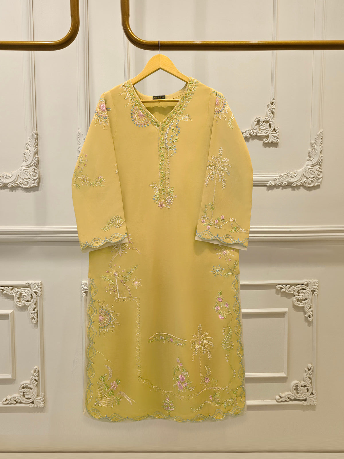 2 Piece - Embroidered Kora Cotton Suit  S113722
