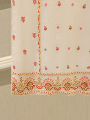 3 Piece - Pure Embroidered Cotton Net Suit S114069