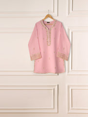 3 Piece- Pure Cotton Net Embroidered Suit S111108