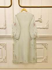 3 Piece- Pure  Sheesha Silk Embroidered Suit S115692