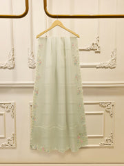 3 Piece- Pure  Sheesha Silk Embroidered Suit S115692
