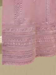 2 Piece - Pure Cotton Net Embroidered Suit S111676