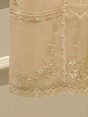 3 Piece - Pure Organza Embroidered Suit S113112