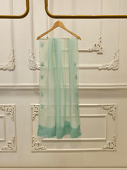 3 Piece - Pure Embroidered Cotton Net Suit S111867