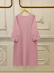 2 Piece - Pure Embroidered Cotton Net Suit S111870