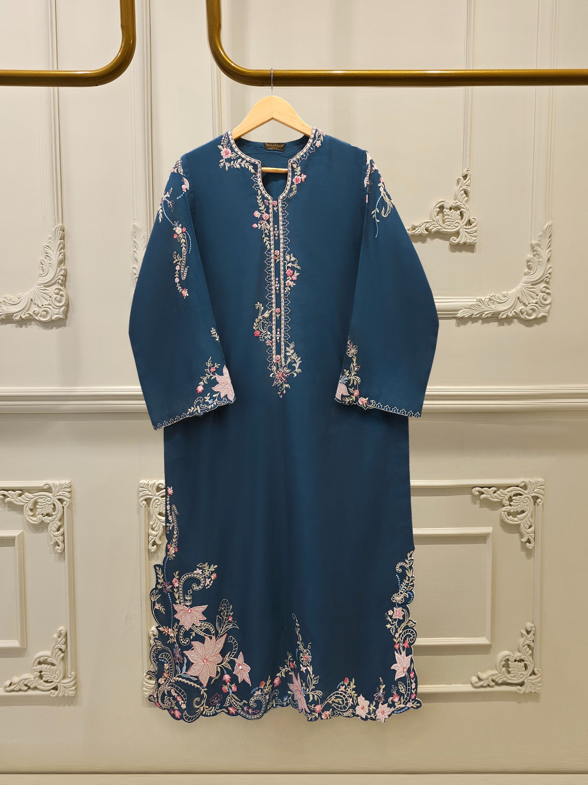 2 Piece - Embroidered Kora Cotton Suit  S113808