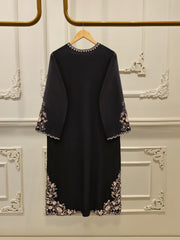2 Piece - Pure Embroidered Cotton Net Suit S111858