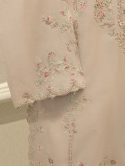 3 Piece- Pure Khadi Silk Embroidered Suit S113657