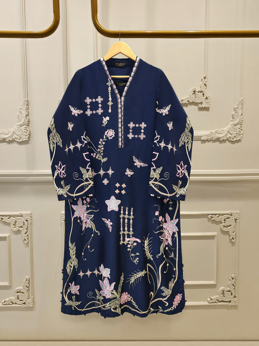 2 Piece- Pure Sheesha Silk Embroidered Suit S115147