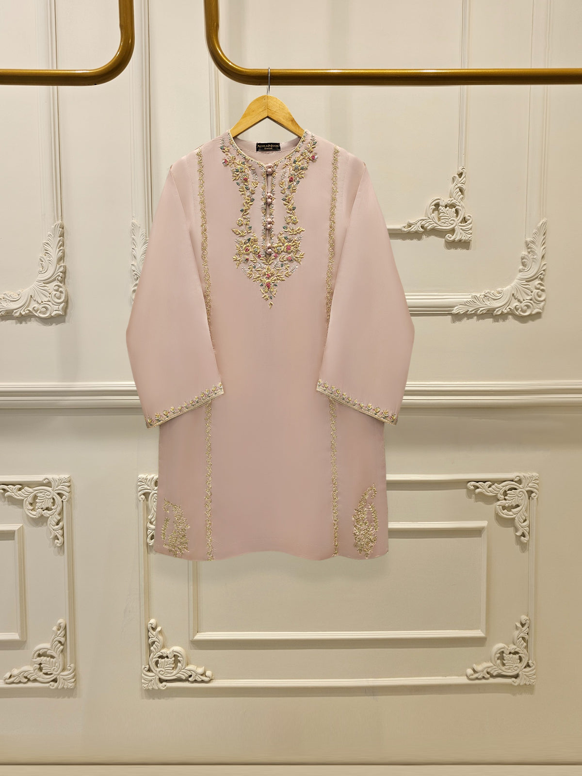 2 Piece-  Pure Embroidered Sheesha Silk Suit S111843