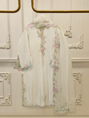 3 Piece- Pure  Sheesha Silk Embroidered Suit S115621