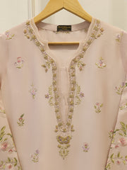 Pure Embroidered Sheesha Silk Shirt S114093