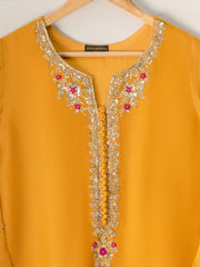 3 Piece- Pure Cotton Net Embroidered Suit S111110