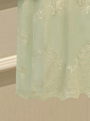 3 Piece - Pure Embroidered Cotton Net Suit S114005
