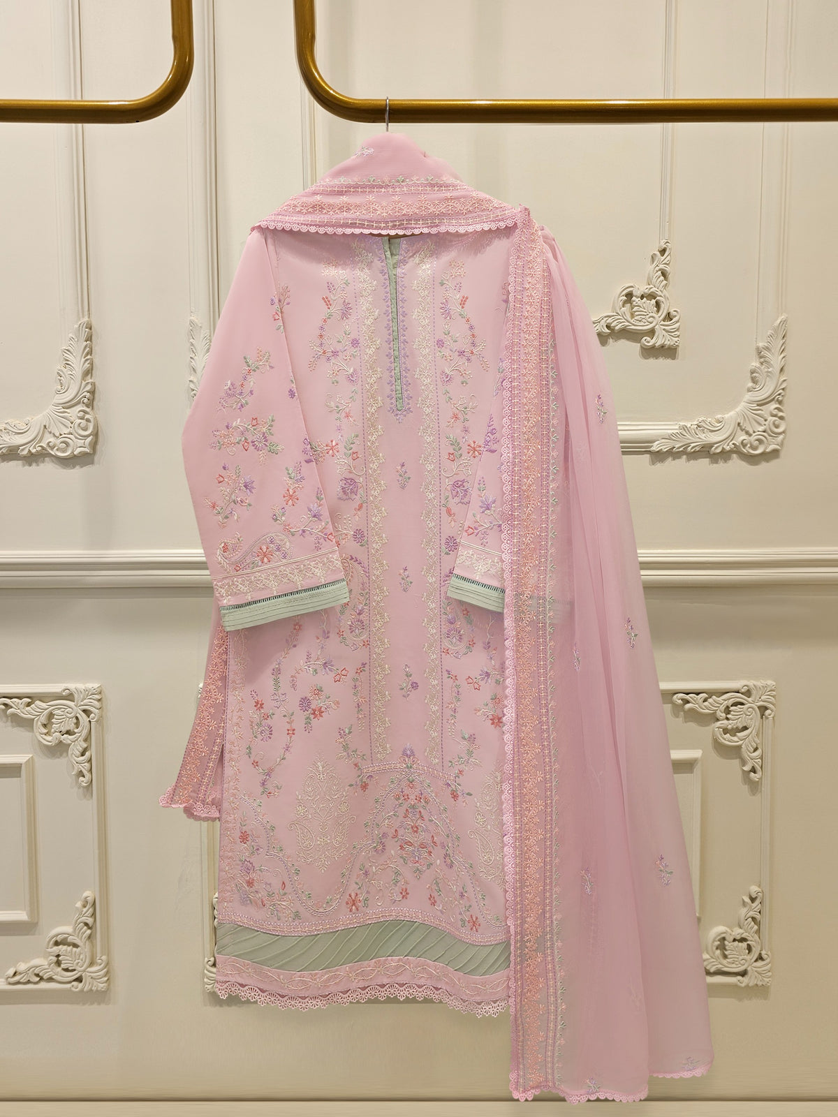 2 Piece - Embroidered Cambric Suit S113851