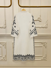 2 Piece - Pure Embroidered Cotton Net Suit S111780