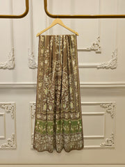 2 Piece -Digital Printed  Embroidered Cambric Suit S115065