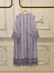 3 Piece - Pure Embroidered Cotton Net Suit S113805
