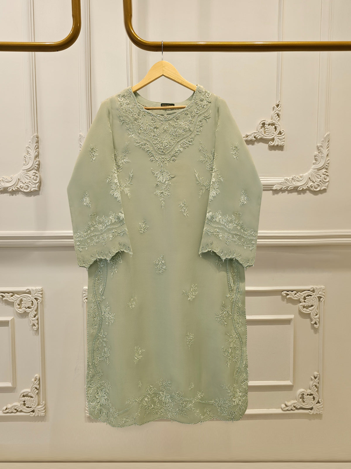 Pure Embroidered Organza Shirt S113948