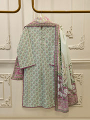 3 Piece - Digital printed Cambric Suit S115645