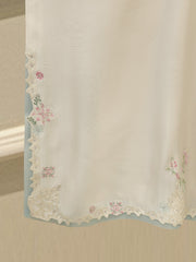 3 Piece- Pure  Sheesha Silk Embroidered Suit S115621