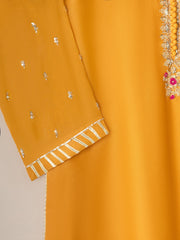 3 Piece- Pure Cotton Net Embroidered Suit S111110