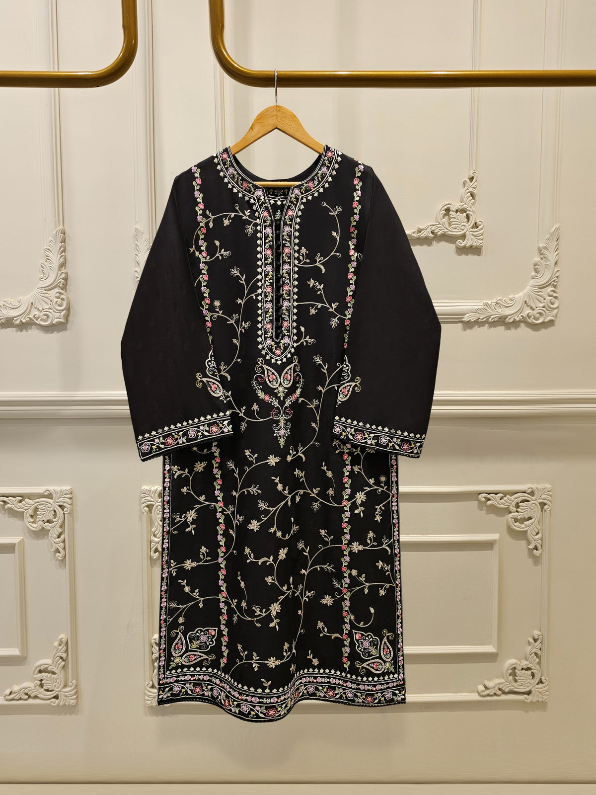 2 Piece - Embroidered Jacquard Suit S111686