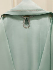 3 Piece - Pure Organza Embroidered Suit S111694