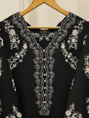 2 Piece- Pure Silk Net Embroidered Suit S111766