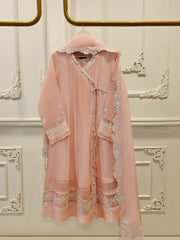 3 Piece - Pure Embroidered Cotton Net Suit S111820