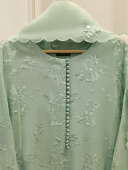 3 Piece - Pure Embroidered Cotton Net Suit S111867