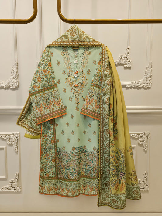 2 Piece - Digital printed Cambric Suit S115566