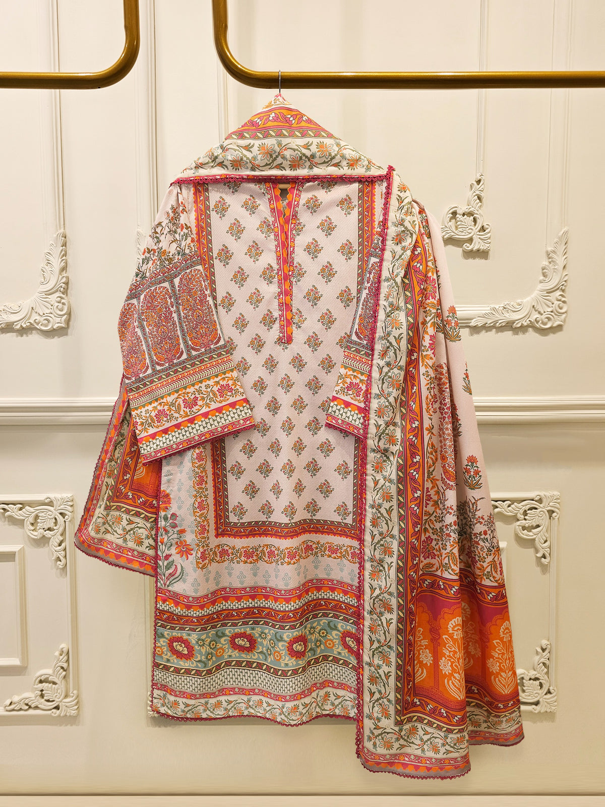 2 Piece Digital Printed Embroidered Lawn Suit S115663