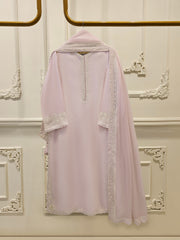 3 Piece - Pure Embroidered Cottone Net Suit S113512