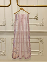 3 Piece - Pure Organza Embroidered Suit S111664