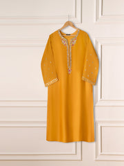 3 Piece- Pure Cotton Net Embroidered Suit S111110