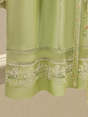 3 Piece - Pure Embroidered Cotton Net Suit S111819